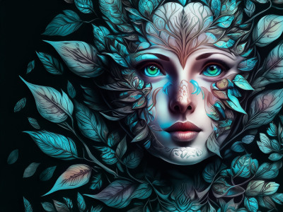 Bild-Nr: 12828414 Green Eyes AI Erstellt von: D. Toelke DigiArt / Photography