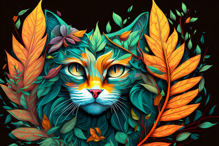 Bild-Nr: 12828826 Katzenaugen AI Erstellt von: D. Toelke DigiArt / Photography