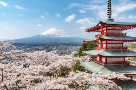 Bild-Nr: 12829430 Chureito Pagode mit Berg Fuji in Japan Erstellt von: eyetronic