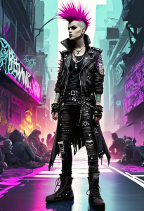 Bild-Nr: 12833080 City Punker KI Erstellt von: XYRIUS