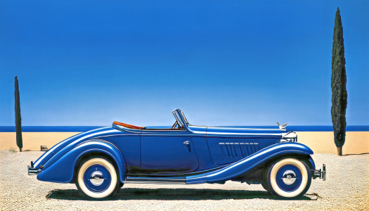 Bild-Nr: 12833839 Blauer Roadster KI Erstellt von: XYRIUS