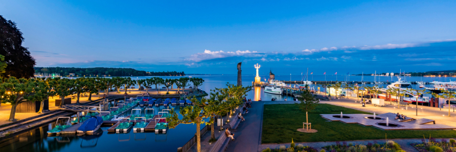 Bild-Nr: 12834840 Panorama Konstanz am Bodensee bei Nacht Erstellt von: dieterich