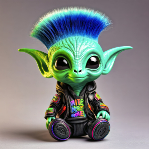 Bild-Nr: 12835093 Alien Punker KI Erstellt von: XYRIUS