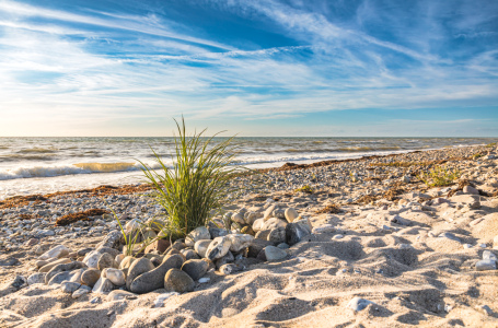 Bild-Nr: 12839345 Abendstimmung am Ostsee Naturstrand Erstellt von: Ursula Reins