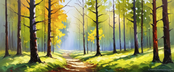 Bild-Nr: 12840237 Morgenlicht im Wald KI Erstellt von: XYRIUS