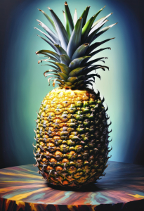 Bild-Nr: 12841070 Bunte Ananas KI Erstellt von: XYRIUS