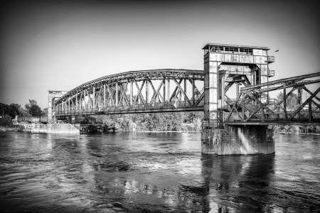 Bild-Nr: 12849658 BW Magdeburger Hubbrücke Erstellt von: Nordbilder