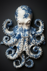 Bild-Nr: 12851366 Porzellan Oktopus KI Erstellt von: Steffen Gierok