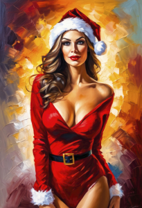 Bild-Nr: 12852212 Weihnachtsfrau KI Erstellt von: XYRIUS
