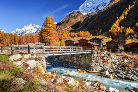 Bild-Nr: 12852235 Lötschental im Herbst - Wallis - Schweiz Erstellt von: Achim Thomae