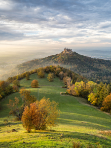 Bild-Nr: 12852401 Burg Hohenzollern bei Sonnenuntergang im Herbst Erstellt von: eyetronic