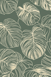 Bild-Nr: 12856711 Monstera Linien ki Erstellt von: Steffen Gierok