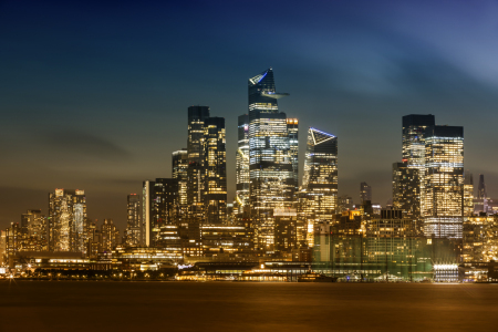 Bild-Nr: 12860288 Markante NYC Skyline mit Hudson Yards am Abend Erstellt von: Melanie Viola