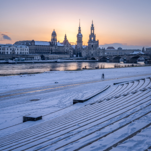 Bild-Nr: 12861366 Winter am Königsufer in Dresden Erstellt von: eyetronic
