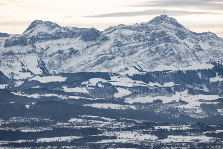 Bild-Nr: 12862220 Alpsteinmassiv mit Säntis im Winter Erstellt von: janschuler