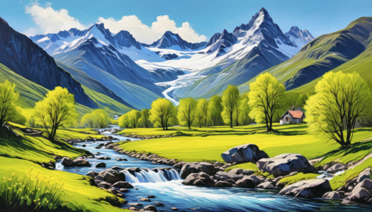 Bild-Nr: 12862692 Flusslandschaft KI Erstellt von: XYRIUS