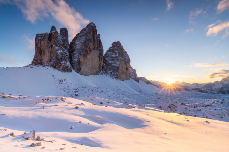 Bild-Nr: 12864597 Winterlicht an den Drei Zinnen Erstellt von: Daniela Beyer