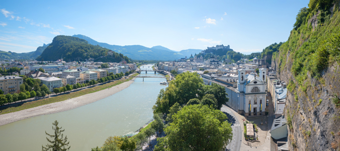 Bild-Nr: 12867533 Blick vom Mönchsberg auf die Altstadt Salzburg  Erstellt von: SusaZoom