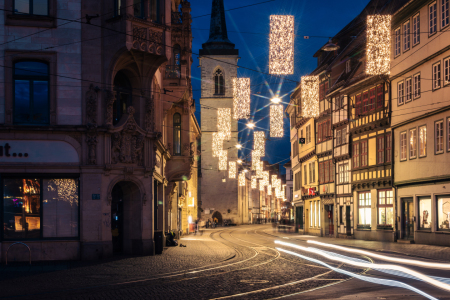 Bild-Nr: 12872876 Erfurt Markstraße zu Weihnachten Erstellt von: Sandra Höfer