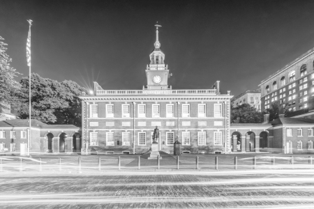 Bild-Nr: 12875080 Independence Hall in Philadelphia - Monochrom Erstellt von: Melanie Viola