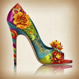 Bild-Nr: 12877554 Modell Rosen High Heels KI Erstellt von: XYRIUS