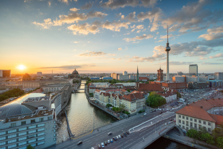 Bild-Nr: 12882416 Berlin Stadtansicht bei Sonnenuntergang Erstellt von: eyetronic