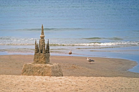 Bild-Nr: 12882886 Sandturm am Strand Erstellt von: Ostfriese