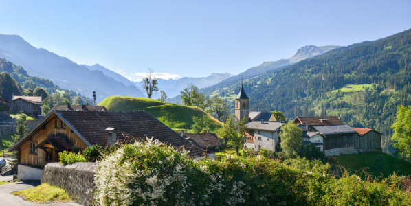 Bild-Nr: 12888118 Bergdorf Luzein Graubünden Erstellt von: SusaZoom