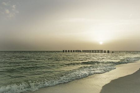 Bild-Nr: 12894020 Gasparilla Island Sonnenuntergang - Vintage Erstellt von: Melanie Viola