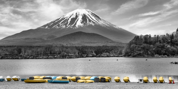 Bild-Nr: 12895964 Shoji-See im Panorama mit majestätischem Fuji  Erstellt von: Melanie Viola