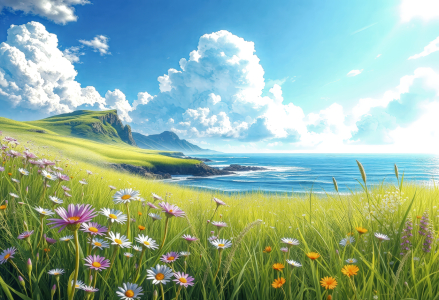 Bild-Nr: 12898026 Sommerlandschaft KI Erstellt von: XYRIUS
