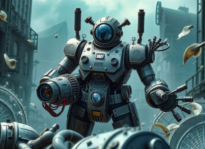 Bild-Nr: 12898027 Steampunk Taucher KI Erstellt von: XYRIUS