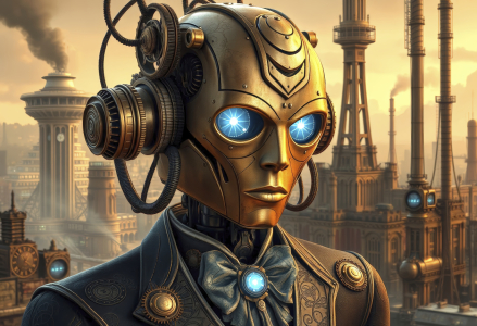 Bild-Nr: 12898324 Steampunk Humanoid KI Erstellt von: XYRIUS