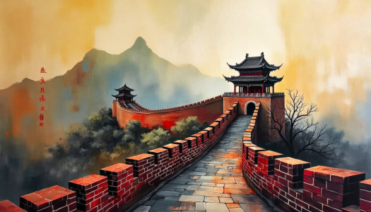 Bild-Nr: 12899095 Chinesische Mauer KI Erstellt von: XYRIUS