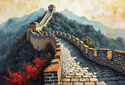 Bild-Nr: 12899103 Chinesische Mauer KI Erstellt von: XYRIUS