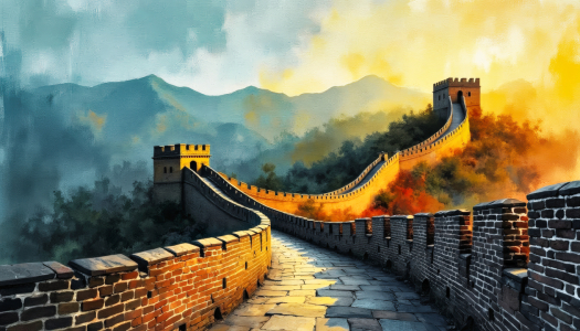 Bild-Nr: 12899137 Die Mauer der Chinesen KI Erstellt von: XYRIUS