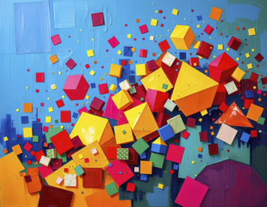 Bild-Nr: 12900446 Stürzende Würfel KI Erstellt von: XYRIUS