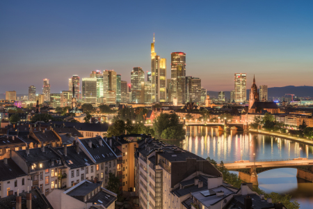 Bild-Nr: 12901035 Blick über Frankfurt am Abend Erstellt von: Michael Valjak