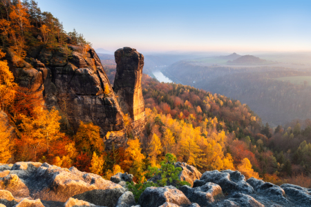 Bild-Nr: 12901885 Sonnenuntergang am Teufelsturm Erstellt von: Daniela Beyer