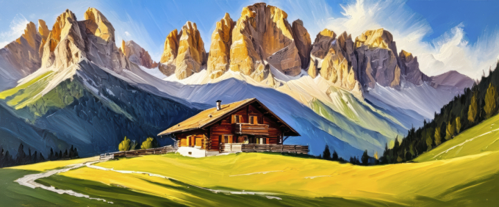 Bild-Nr: 12901972 Berglandschaft im Sommer KI Erstellt von: XYRIUS