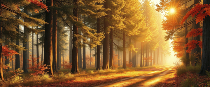 Bild-Nr: 12904256 Das goldene Licht im Wald KI Erstellt von: XYRIUS