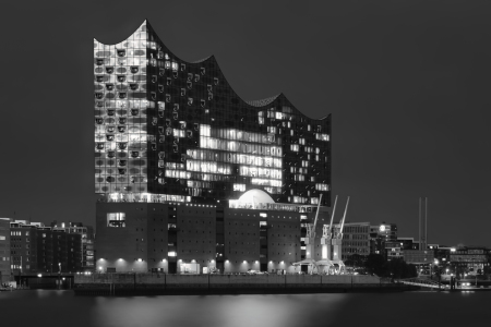 Bild-Nr: 12905280 Hamburg - Elbphilharmonie Schwarz-Weiß  Erstellt von: uh-Photography