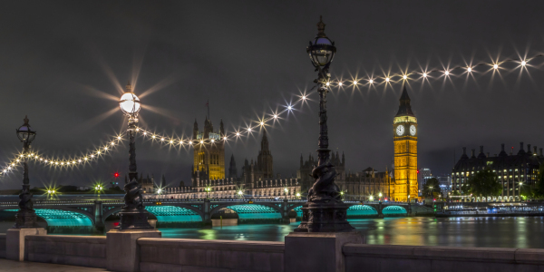 Bild-Nr: 12906495 LONDON Magische Nacht in Westminster - Panorama Erstellt von: Melanie Viola