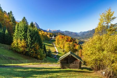 Bild-Nr: 12911629 Herbst in Wamberg Oberbayern Erstellt von: Achim Thomae