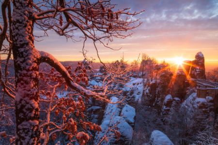 Bild-Nr: 12912144 Wintersonne an der Bastei Erstellt von: Daniela Beyer