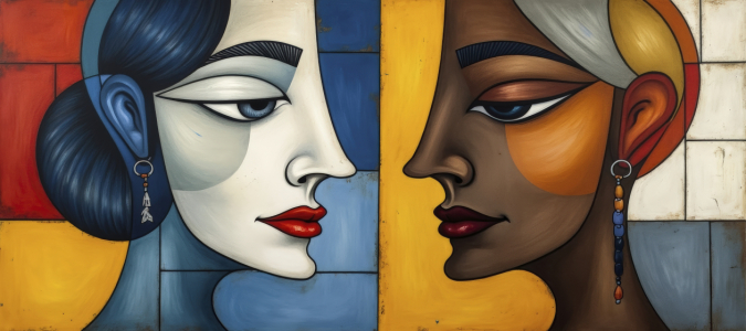 Bild-Nr: 12912543 Gesicht und Gesichter KI Erstellt von: XYRIUS