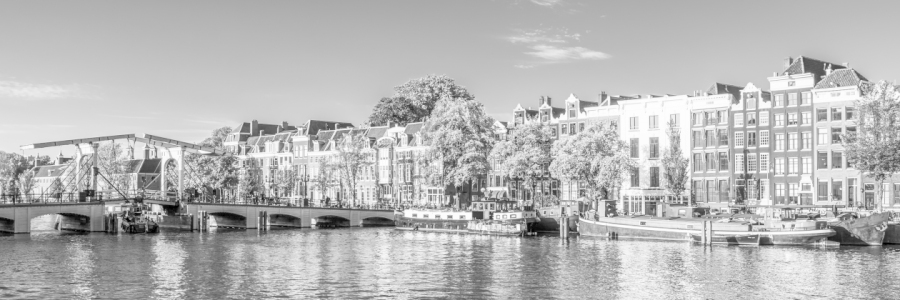 Bild-Nr: 12914064 Panorama Magere Brug und Hausboote in Amsterdam Erstellt von: dieterich