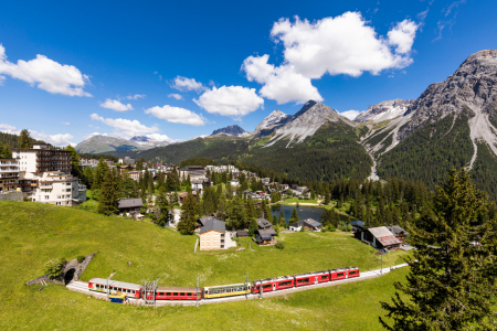 Bild-Nr: 12914608 Rhätische Bahn in Arosa - Graubünden  - Schweiz Erstellt von: dieterich