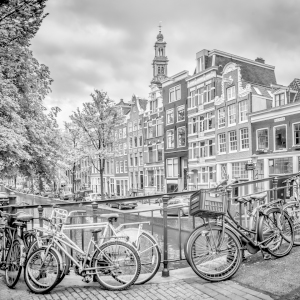 Bild-Nr: 12916249 AMSTERDAM Bloemgracht schwarz-weiß  Erstellt von: Melanie Viola