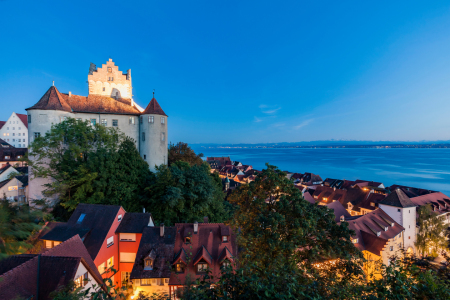 Bild-Nr: 12918051 Burg Meersburg am Bodensee bei Nacht Erstellt von: dieterich